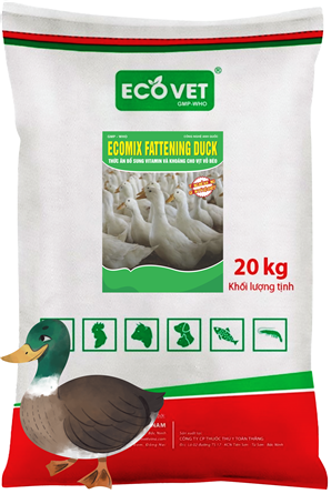 Ecomix Fattening Duck - Thức ăn bổ sung vitamin và khoáng cho vịt vỗ béo